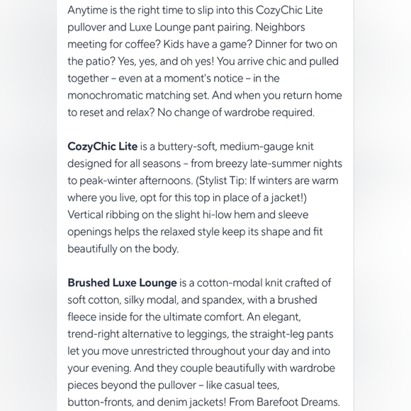 Barefoot Dreams Size Large Fig Wine Lite Pullover & Pant A656328 NWOT MSRP $225 - Picture 13 of 14